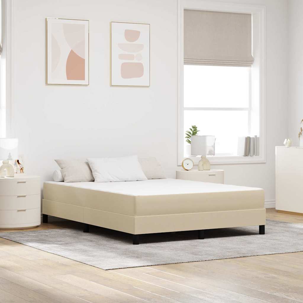 Sengemadras med madras Salviegrøn 160 x 200 cm Stof