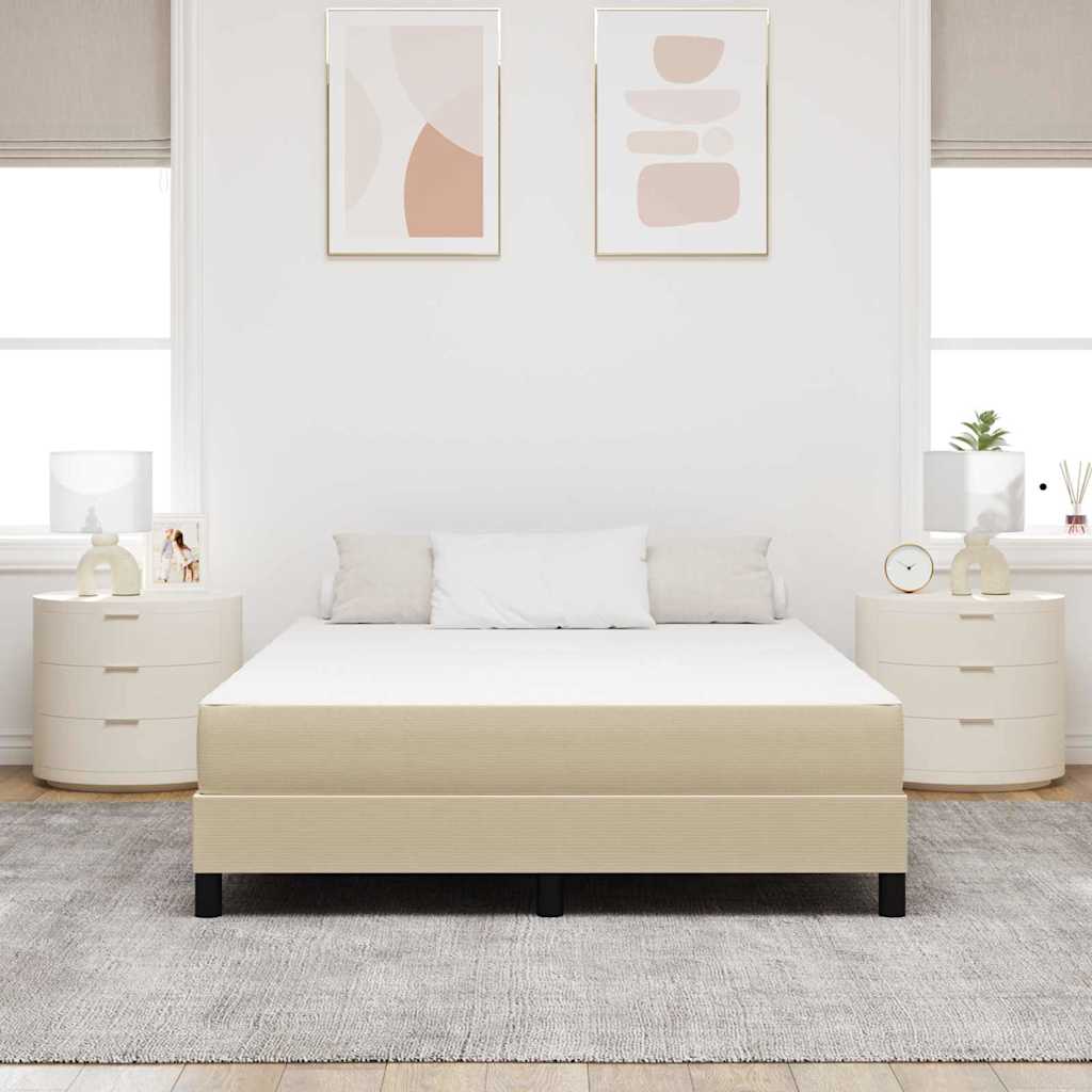 Sengemadras med madras Salviegrøn 160 x 200 cm Stof