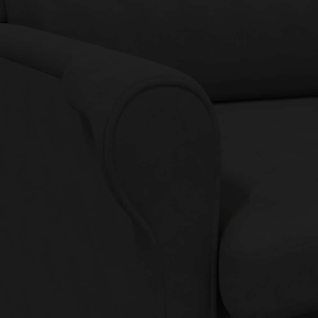 lænestol Sort 76 x 94 x 102 cm Mikrofiber