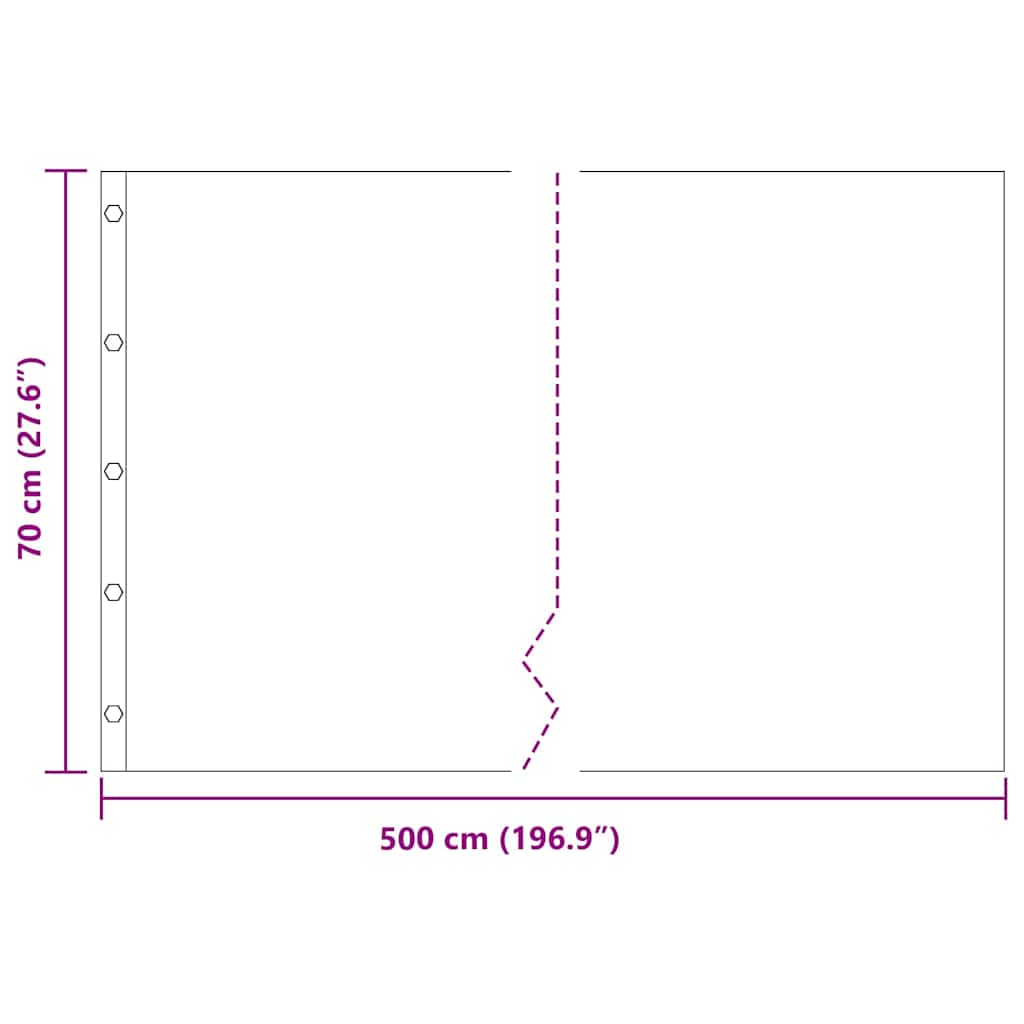 Rodspærre Sort 0,7 x 5 m Polyethylen