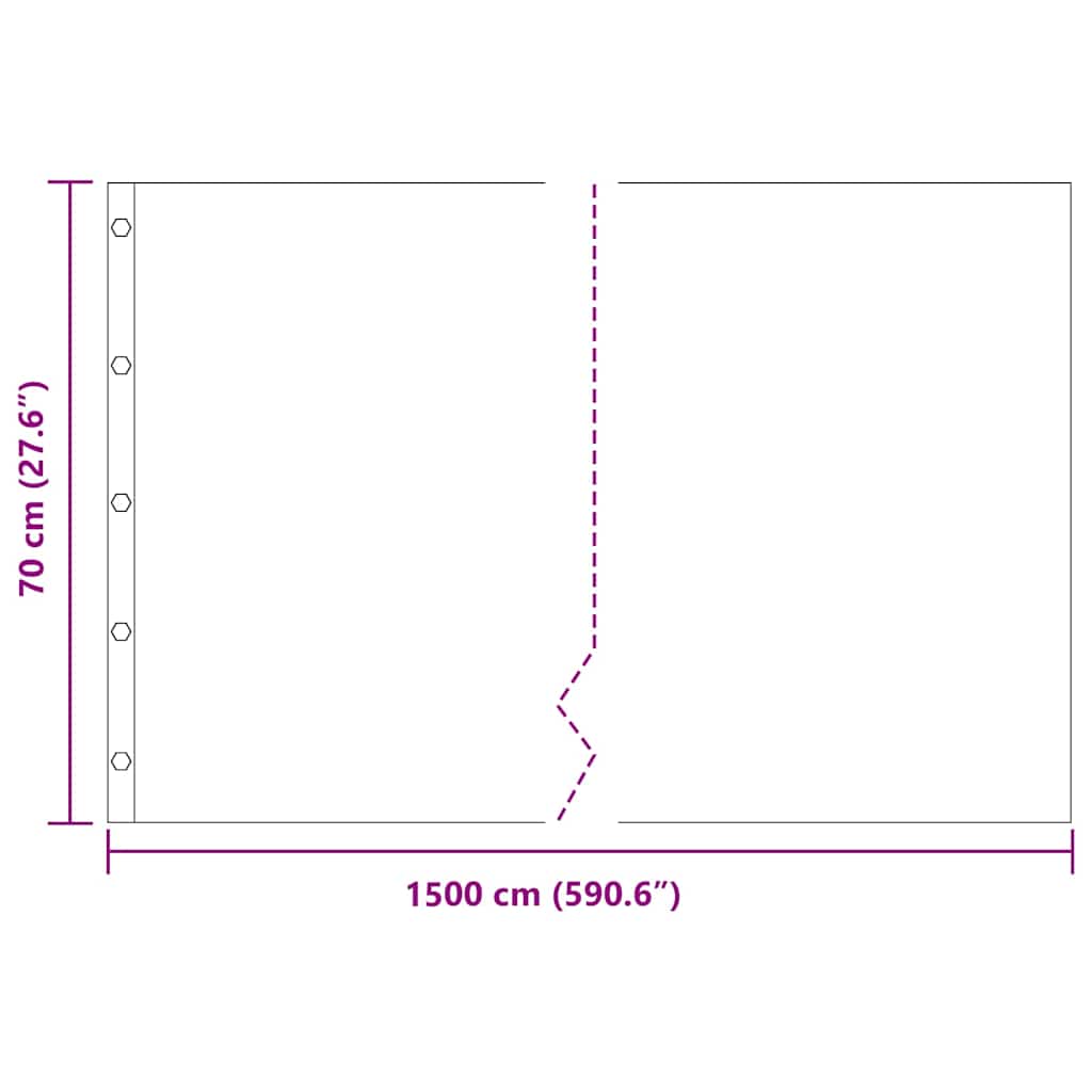 Rodspærre Sort 0,7 x 15 m Polyethylen