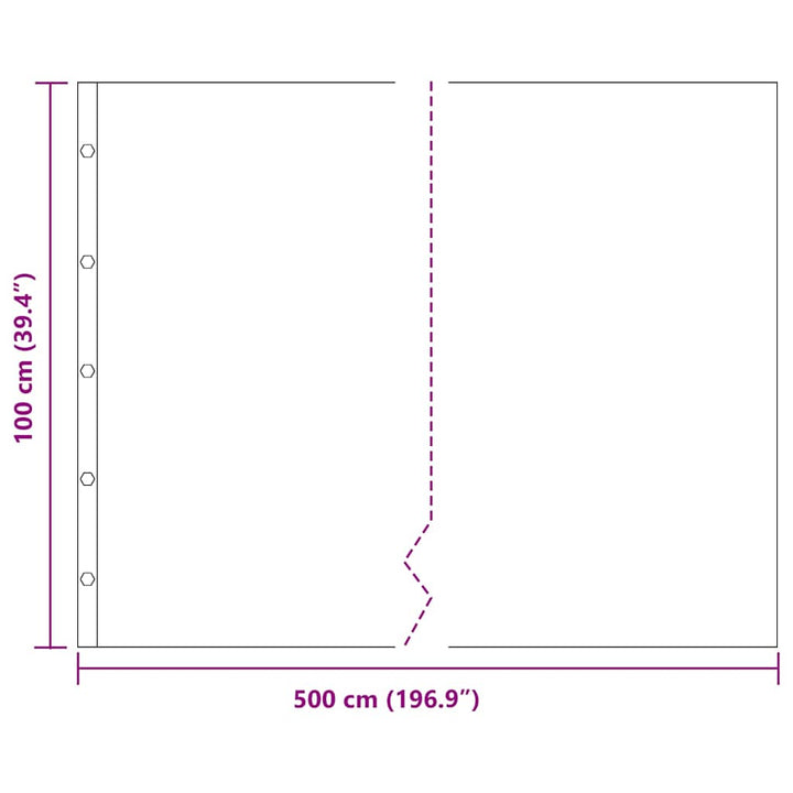 Rodspærre Sort 1 x 5 m Polyethylen