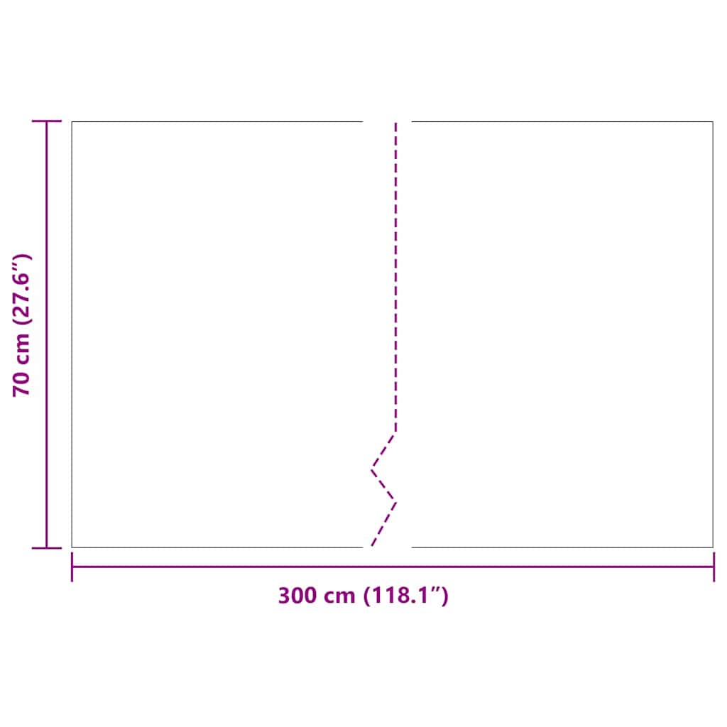 Rodspærre Sort 0,7 x 3 m Polyethylen