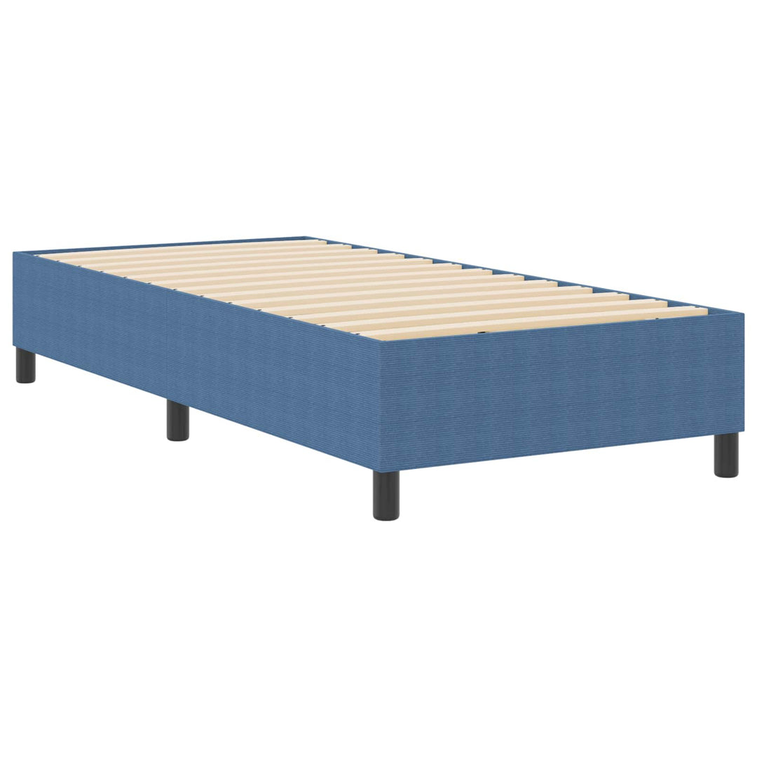 Platform sengestel Blå 80 x 200 cm Velourstof