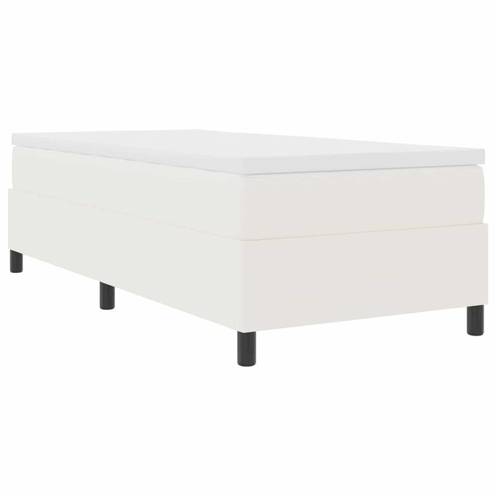 Platform sengestel Creme 90 x 190 cm Velourstof