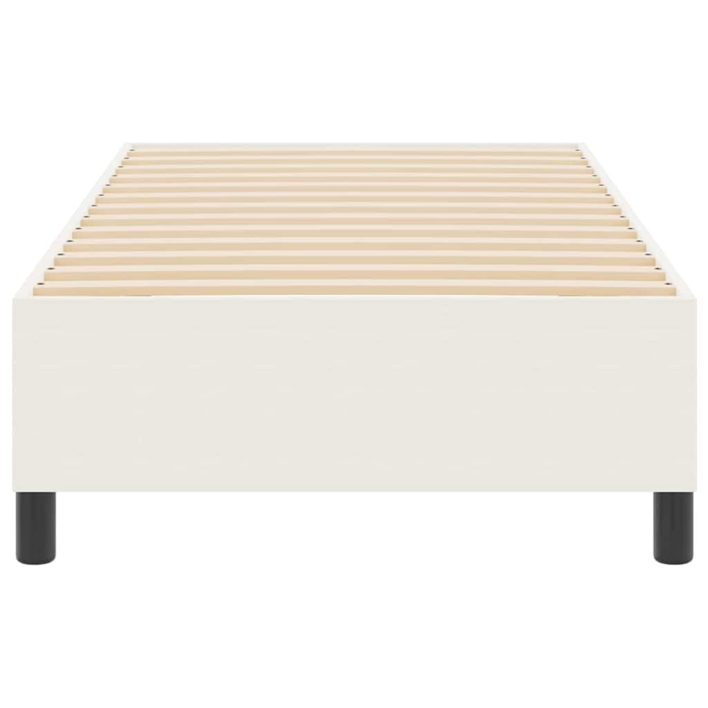 Platform sengestel Creme 90 x 190 cm Velourstof