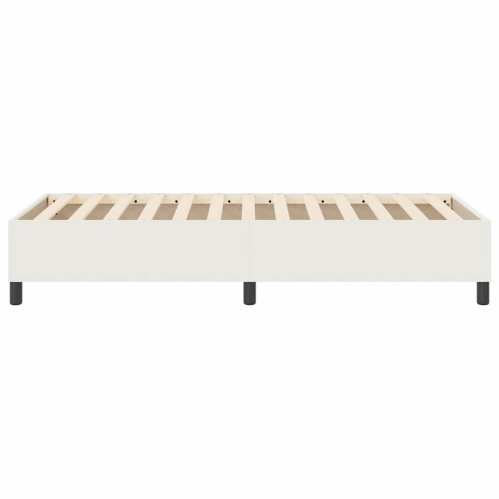 Platform sengestel Creme 90 x 190 cm Velourstof