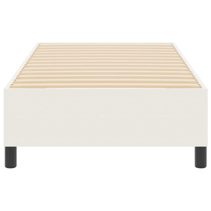 Platform sengestel Creme 90 x 200 cm Velourstof