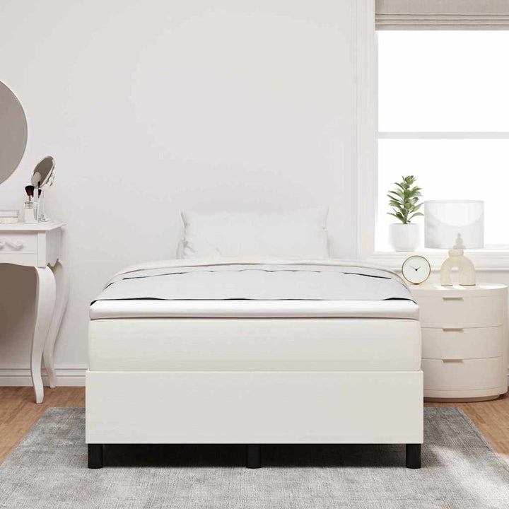 Platform sengestel Creme 120 x 200 cm Velourstof