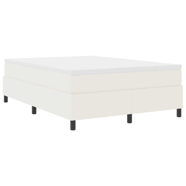 Platform sengestel Creme 140 x 200 cm Velourstof