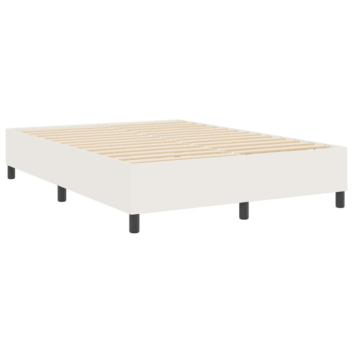 Platform sengestel Creme 140 x 200 cm Velourstof