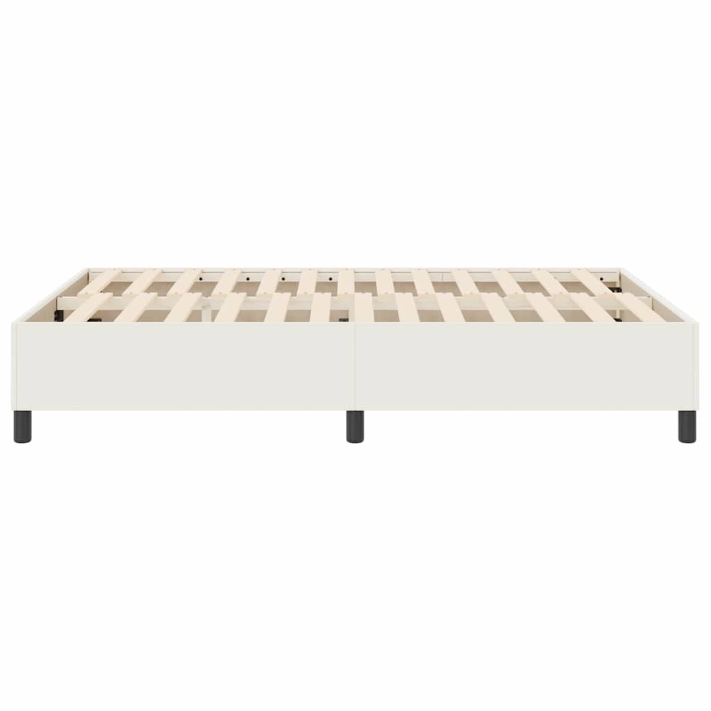 Platform sengestel Creme 160 x 200 cm Velourstof