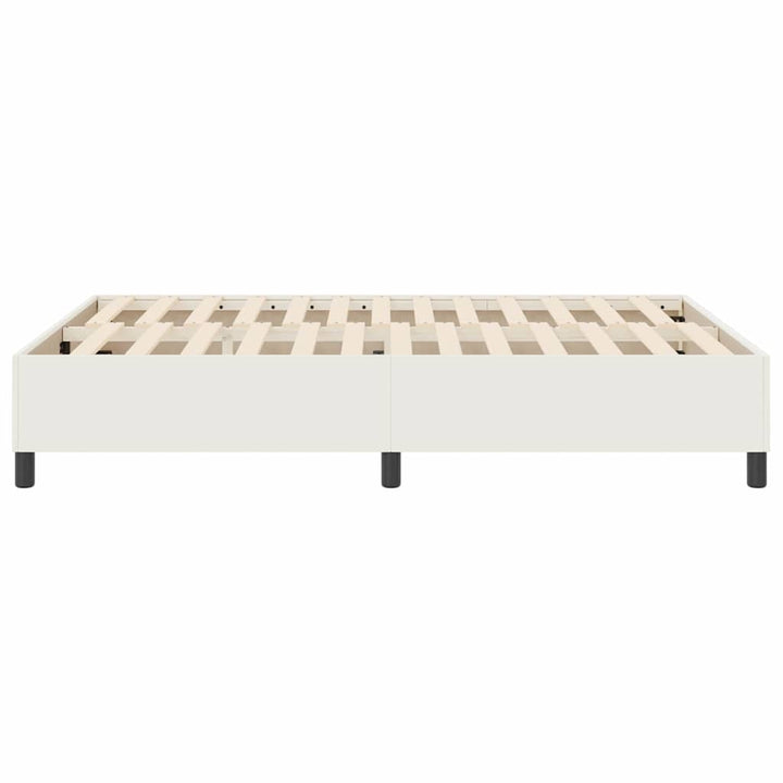 Platform sengestel Creme 160 x 200 cm Velourstof