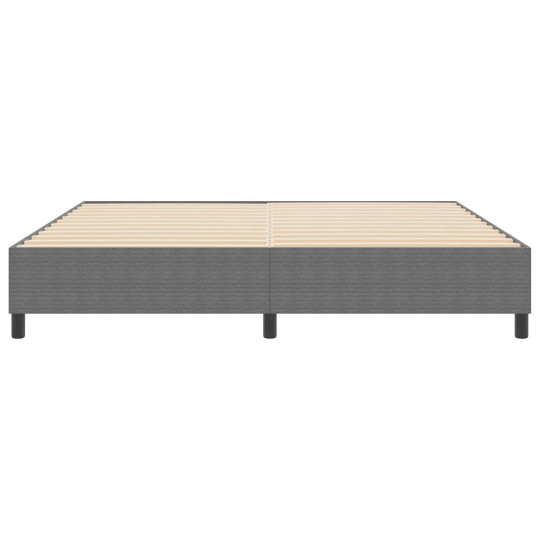 Platform sengestel Lysegrå 200 x 200 cm Velourstof