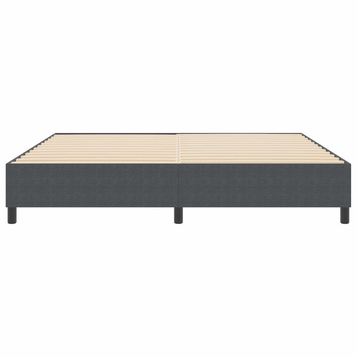 Platform sengestel Mørkegrå 200 x 200 cm Velourstof