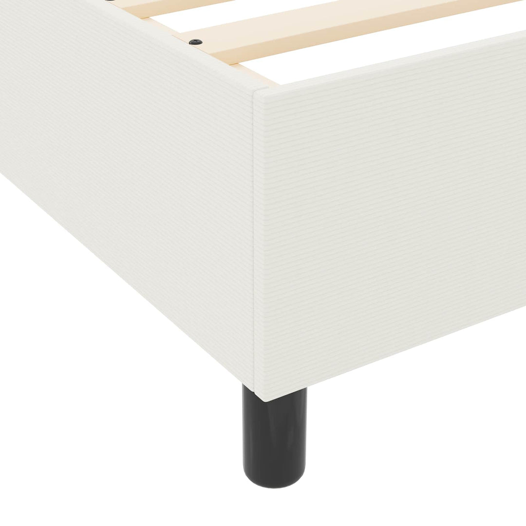 Platform sengestel Creme 200 x 200 cm Velourstof