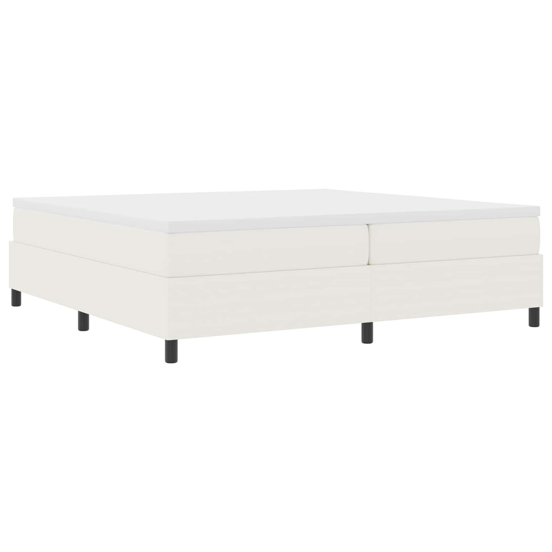 Platform sengestel Creme 200 x 200 cm Velourstof