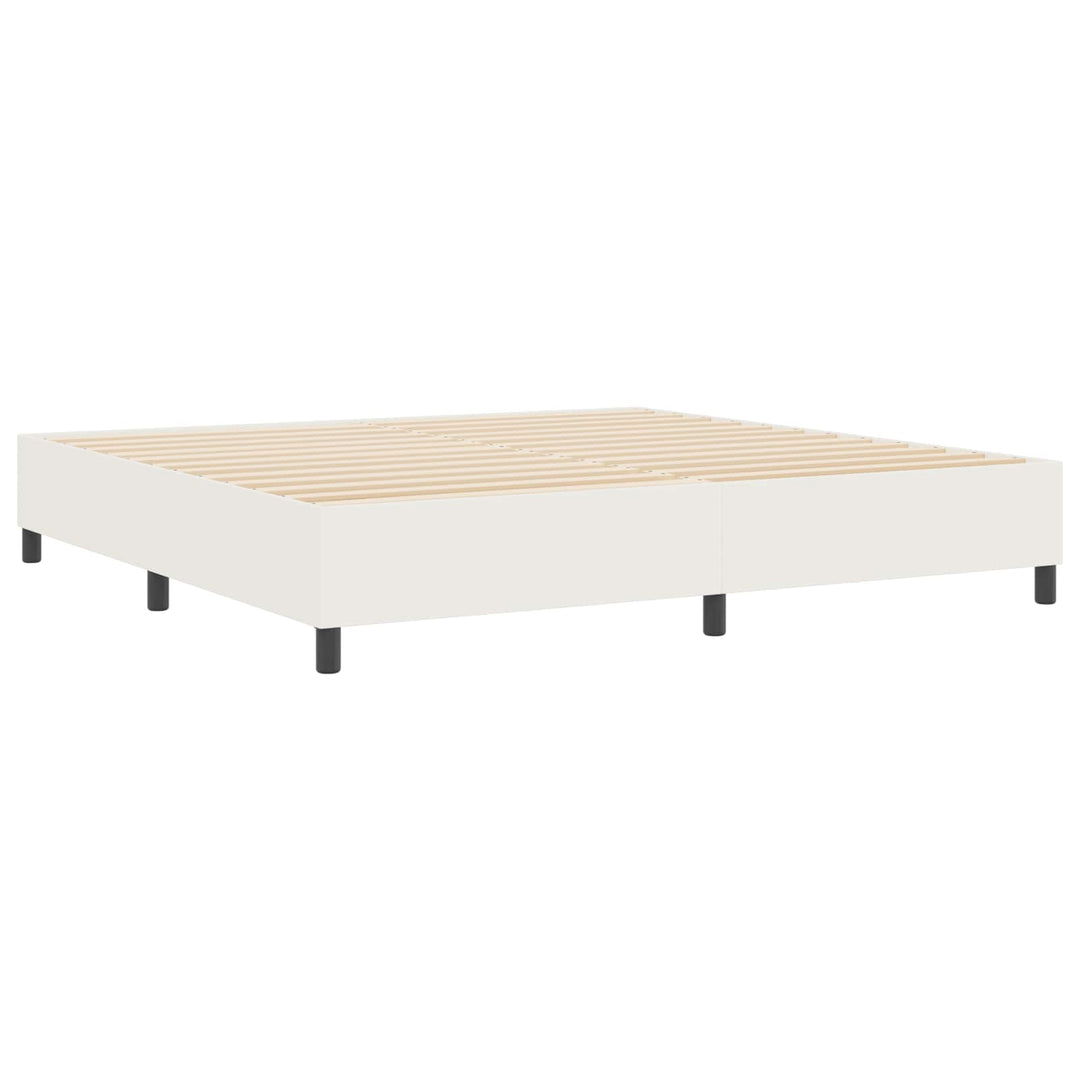 Platform sengestel Creme 200 x 200 cm Velourstof