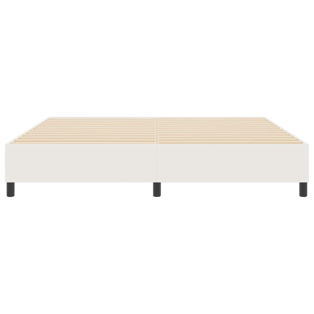 Platform sengestel Creme 200 x 200 cm Velourstof