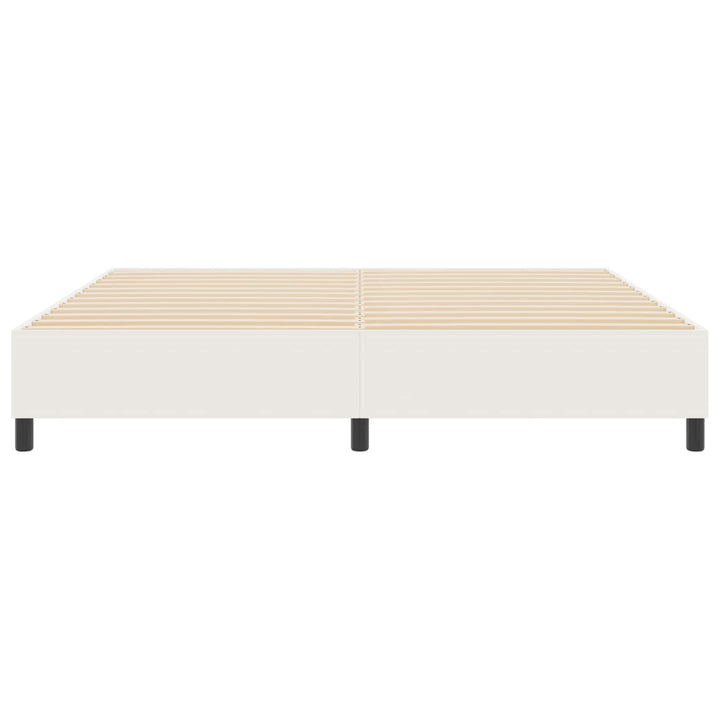 Platform sengestel Creme 200 x 200 cm Velourstof