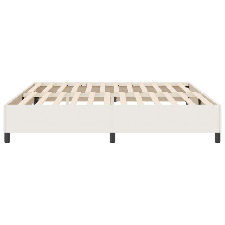 Platform sengestel Creme 200 x 200 cm Velourstof