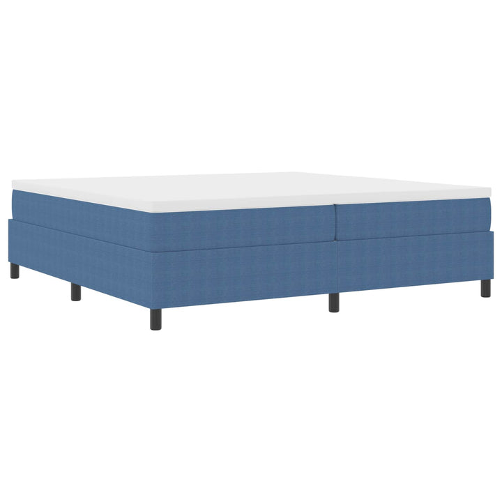 Platform sengestel Blå 200 x 200 cm Velourstof