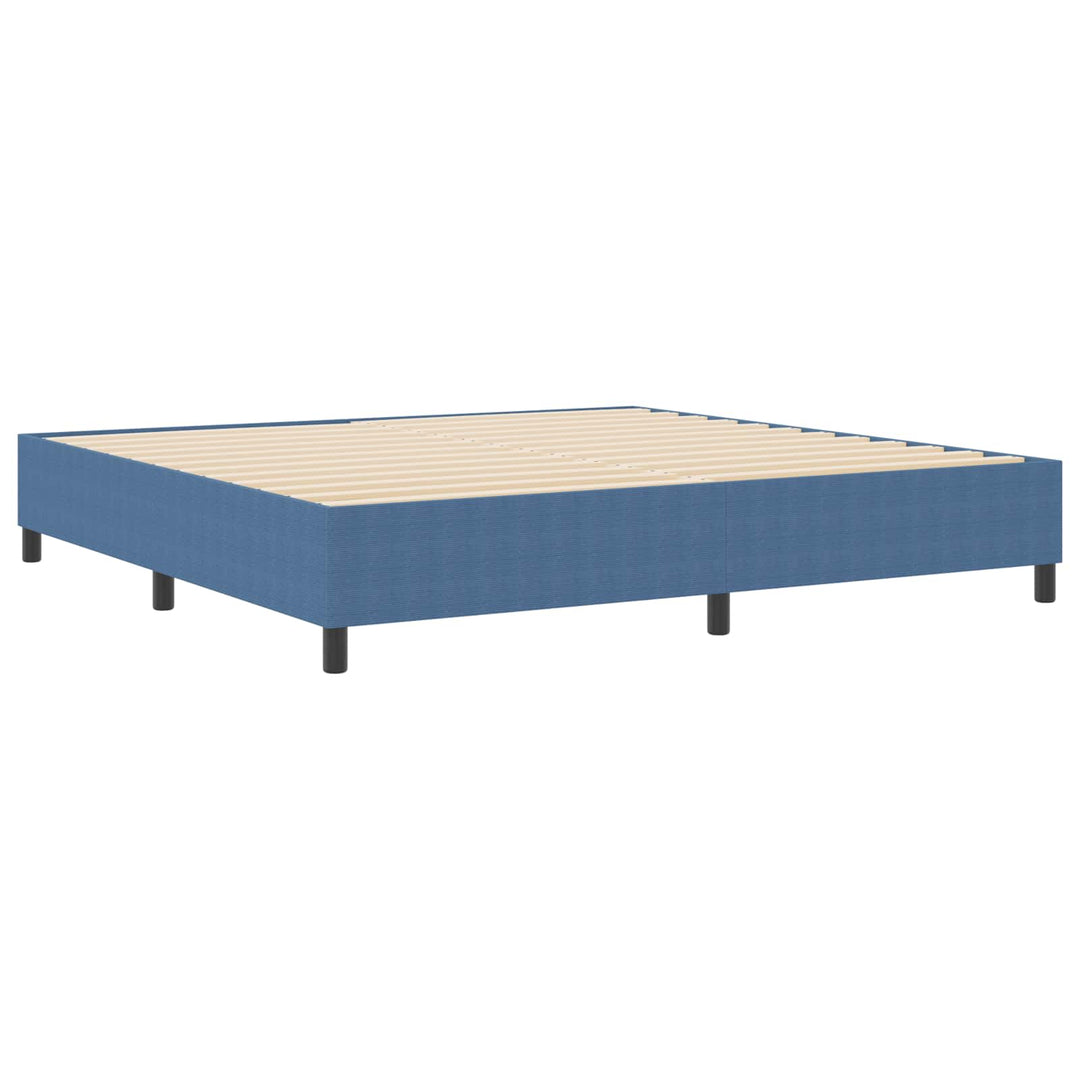 Platform sengestel Blå 200 x 200 cm Velourstof