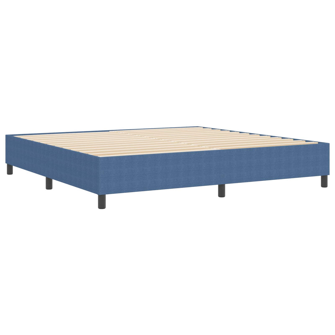Platform sengestel Blå 200 x 200 cm Velourstof