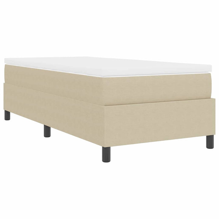 Box spring seng Lys Grå og Hvid 80 x 200 cm Velourstof