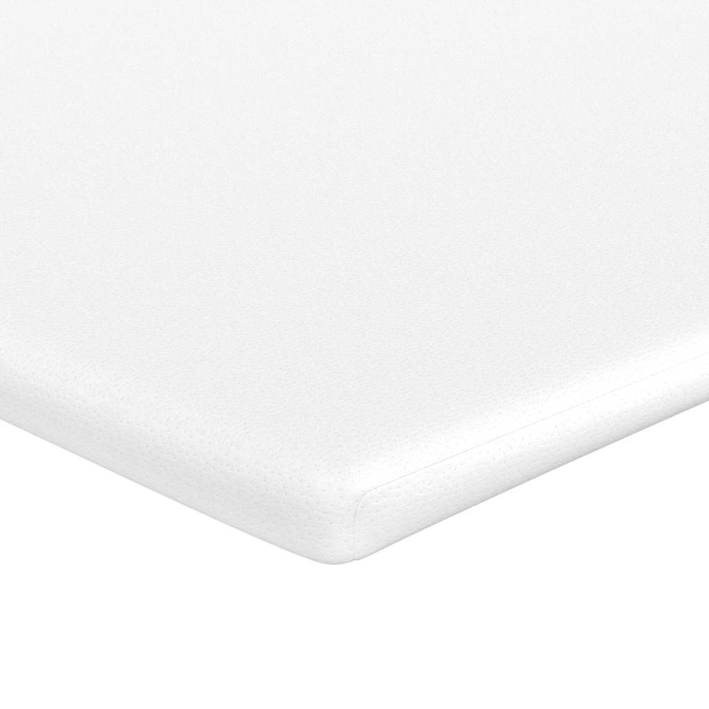 Box spring seng Blå og Hvid 90 x 190 cm Velourstof
