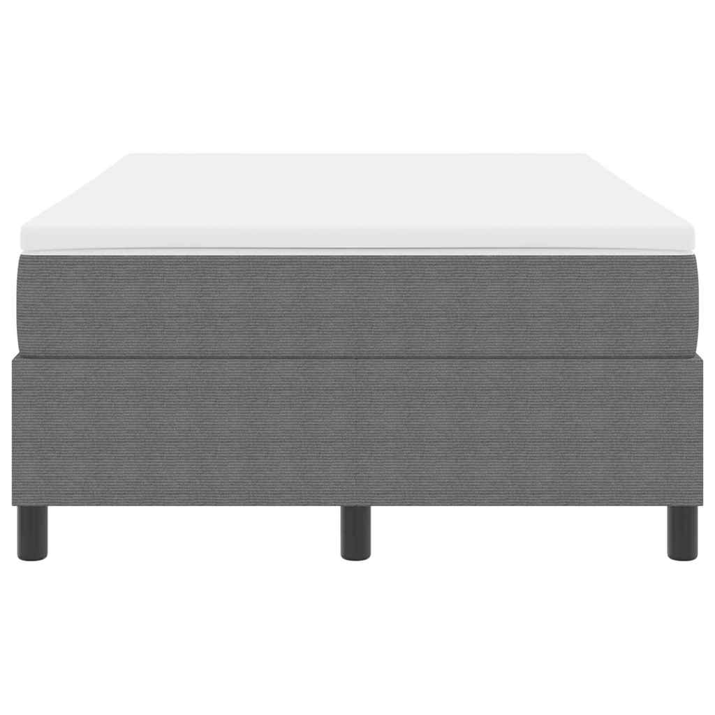 Box spring seng Lys Grå og Hvid 120 x 190 cm Velourstof