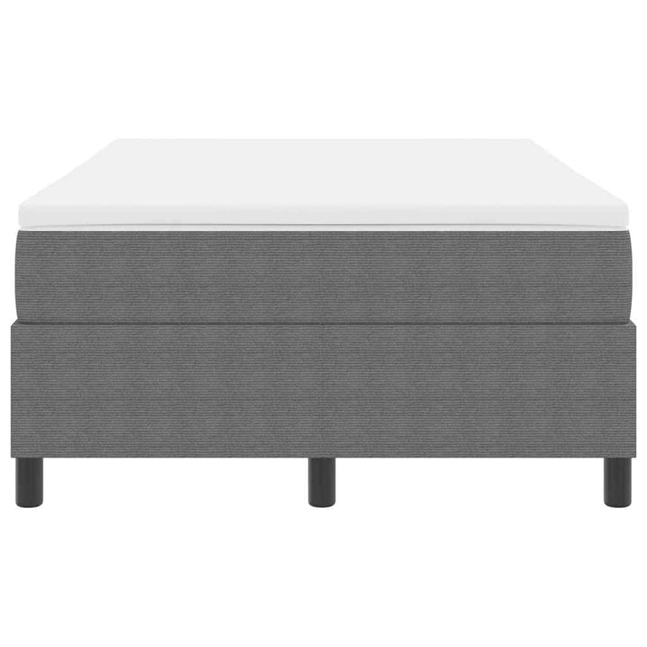 Box spring seng Lys Grå og Hvid 120 x 190 cm Velourstof