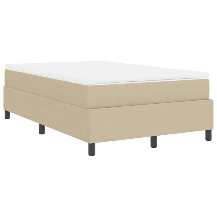 Box spring seng Lys Grå og Hvid 120 x 190 cm Velourstof