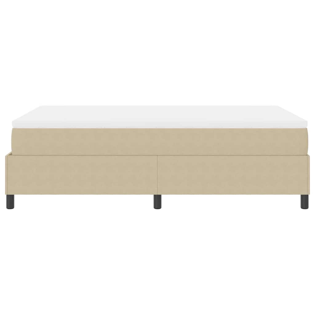 Box spring seng Lys Grå og Hvid 120 x 190 cm Velourstof