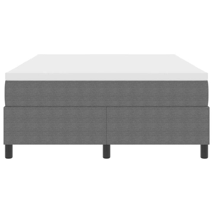 Box spring seng Lys Grå og Hvid 140 x 190 cm Velourstof