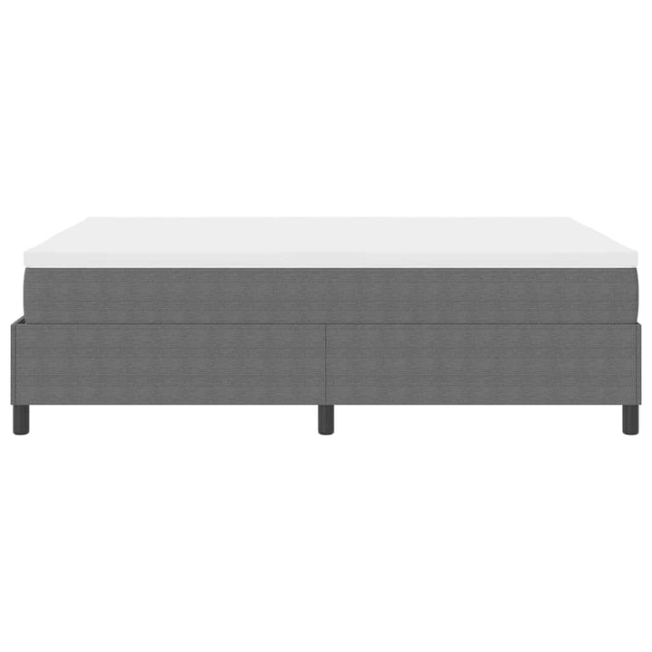 Box spring seng Lys Grå og Hvid 140 x 200 cm Velourstof