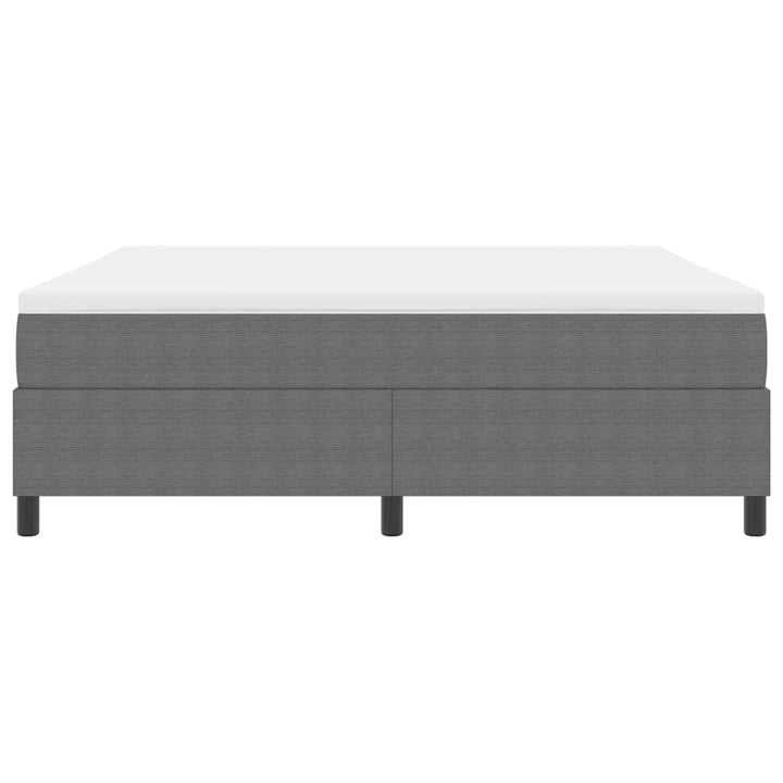 Box spring seng Lys Grå og Hvid 180 x 200 cm Velourstof