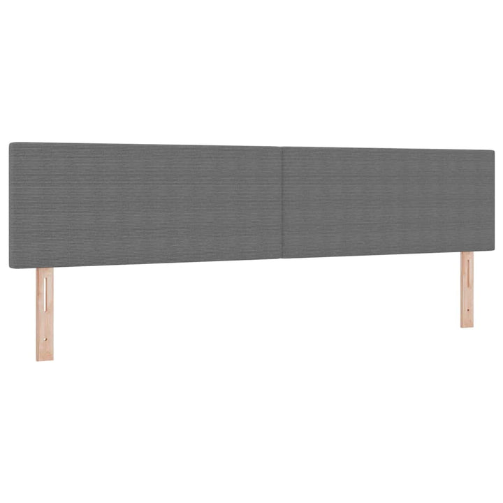 Box spring seng Lys Grå og Hvid 200 x 200 cm Velourstof