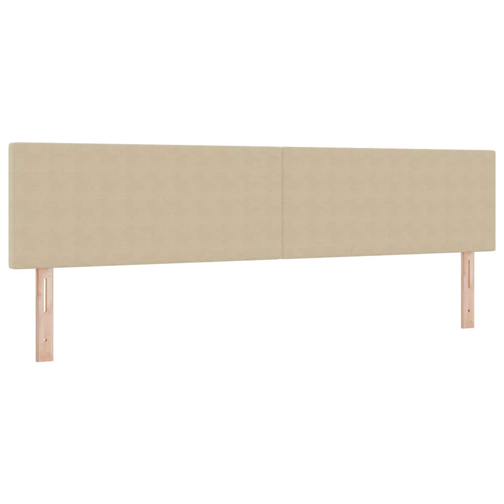 Box spring seng Lys Grå og Hvid 200 x 200 cm Velourstof