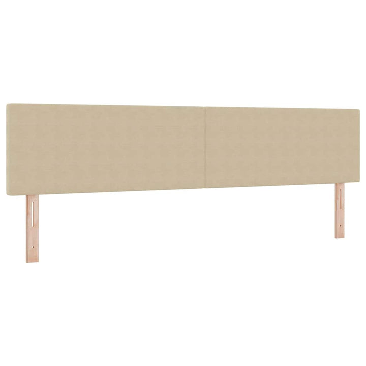 Box spring seng Lys Grå og Hvid 200 x 200 cm Velourstof