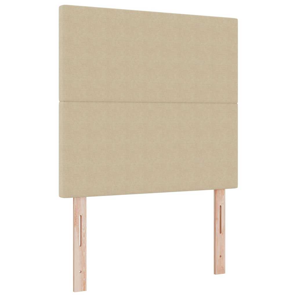 Box spring seng Lys Grå og Hvid 80 x 200 cm Velourstof
