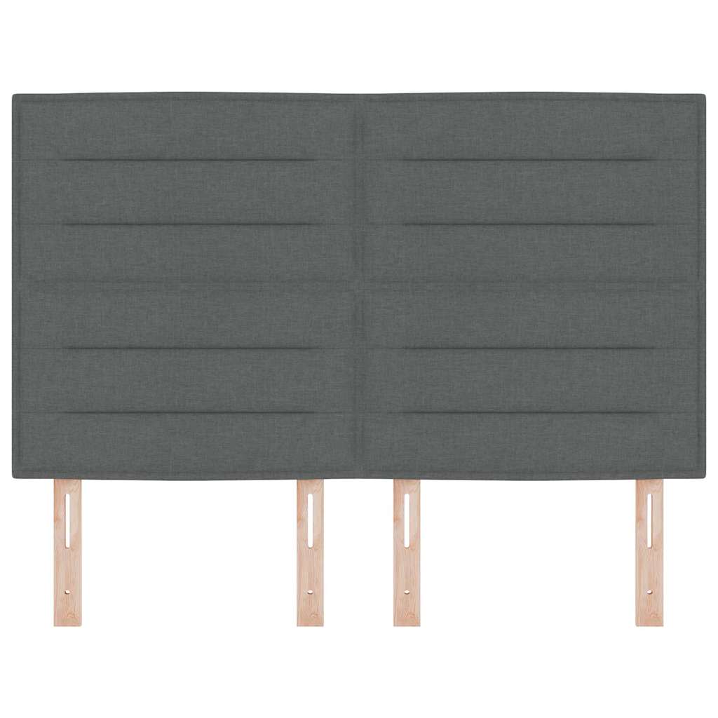 Hovedgærde Mørkegrå 144 cm Stof