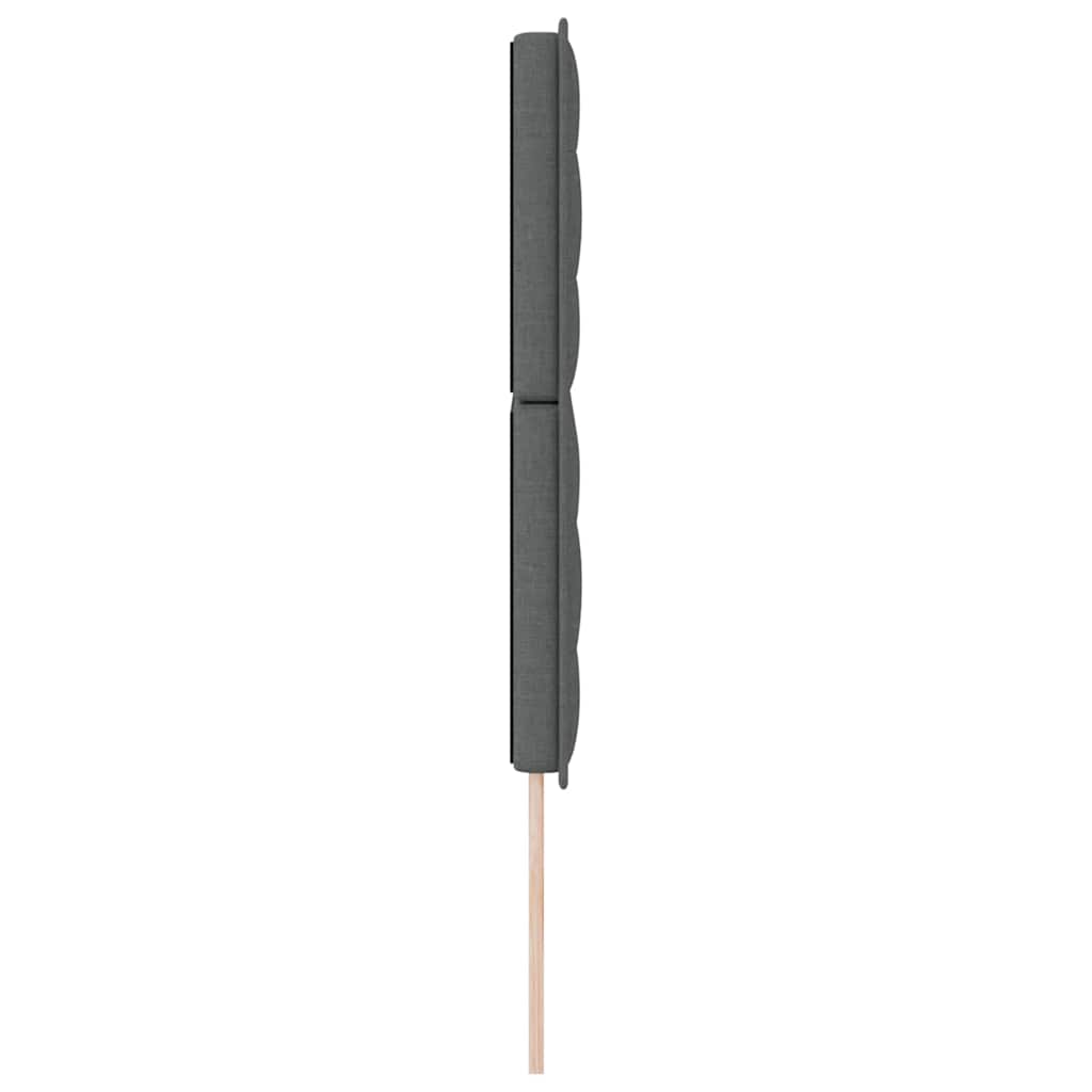 Hovedgærde Mørkegrå 144 cm Stof