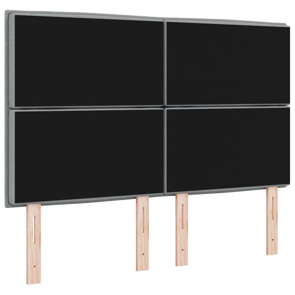 Hovedgærde Lysegrå 160 cm Stof