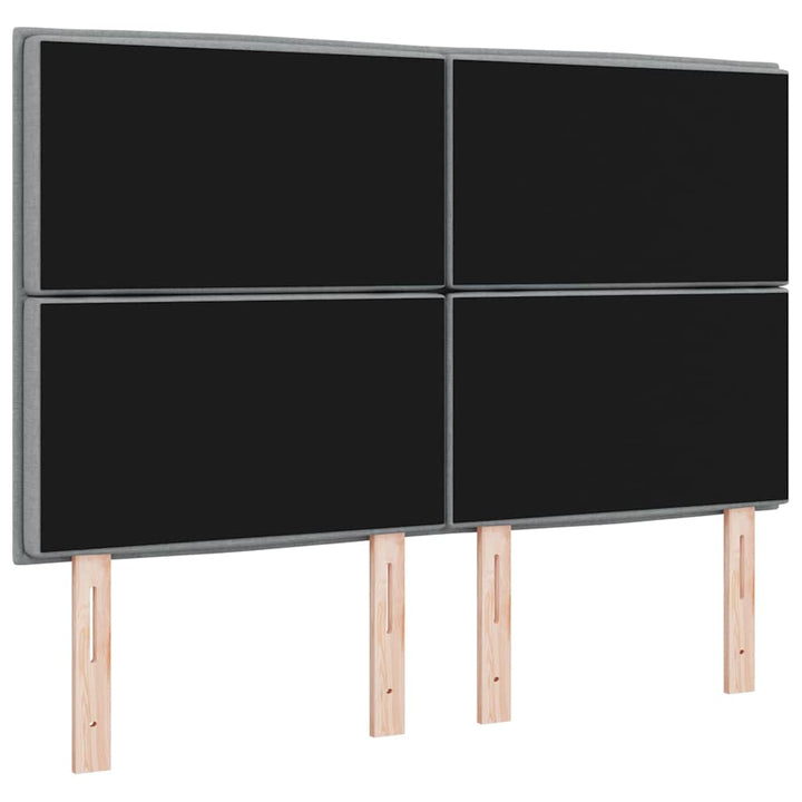 Hovedgærde Lysegrå 160 cm Stof