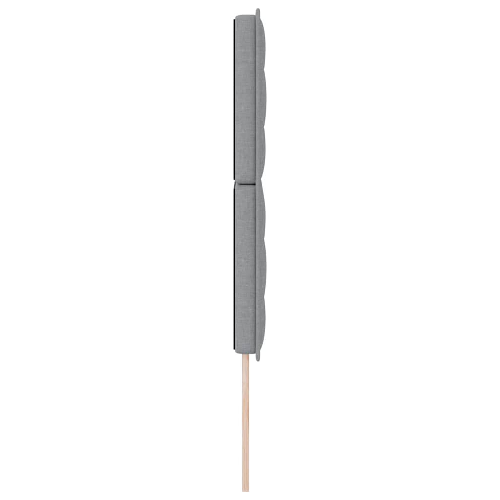 Hovedgærde Lysegrå 160 cm Stof