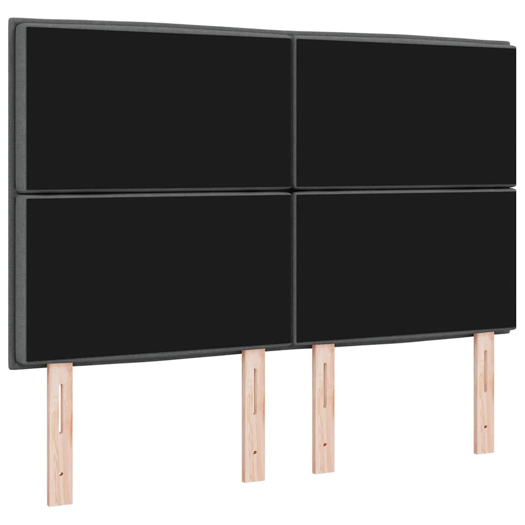 Hovedgærde Mørkegrå 160 cm Stof