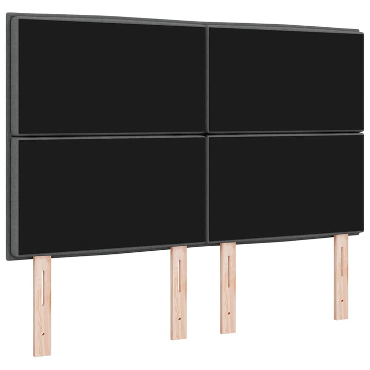 Hovedgærde Mørkegrå 160 cm Stof