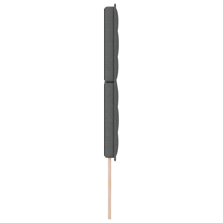 Hovedgærde Mørkegrå 160 cm Stof