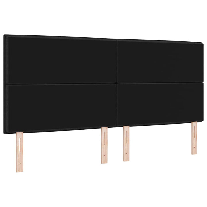 Hovedgærde Sort 200 cm Stof